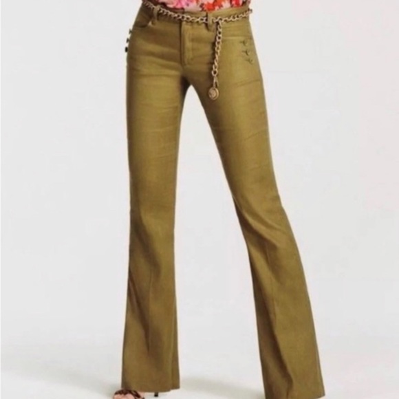 CABI Linen Trouser | Green | Size 2 - Picture 1 of 11